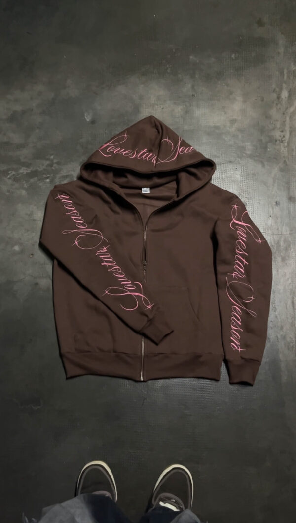 Marrón 2 (1) Zip Up - "Lv Season" Marron