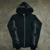 Negra Zip Up "Lv Season" Negro
